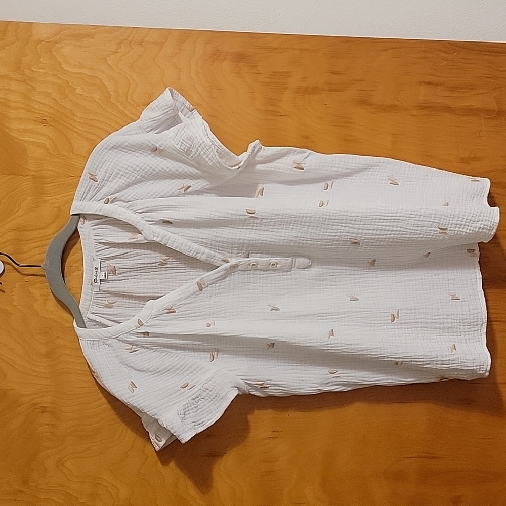 Madewell Wms Flutter Sleeve Blouse